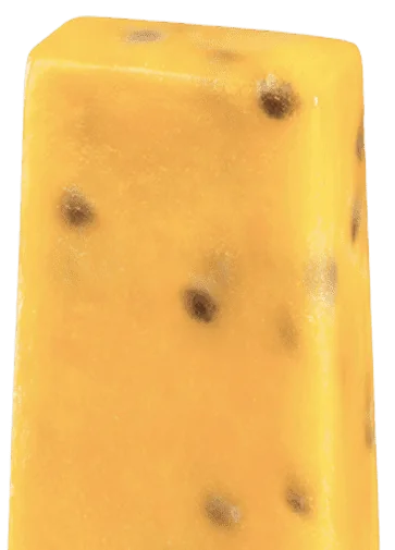 Colher com sorvete de maracujá